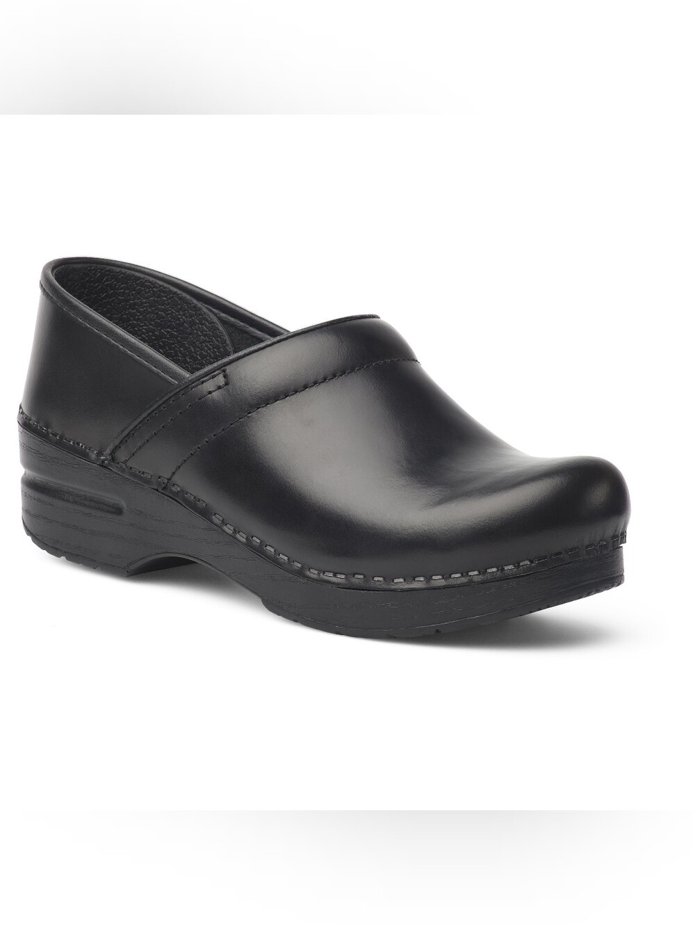 Dansko Professional Work Cabrio Leather Clog Shoes Sz US 8.5-9 EU 39 Black